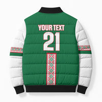 Algeria Tasqa n Umadal Custom Bomber Puffer Jacket Amazigh Desert Pattern Edition
