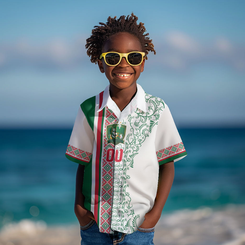 Algeria Tasqa n Umadal Custom Kid Hawaiian Shirt Amazigh Desert Pattern Edition