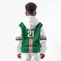 Algeria Tasqa n Umadal Custom Kid Hoodie Amazigh Desert Pattern Edition