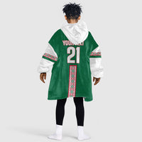Algeria Tasqa n Umadal Custom Kid Wearable Blanket Hoodie Amazigh Desert Pattern Edition