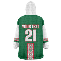 Algeria Tasqa n Umadal Custom Kid Wearable Blanket Hoodie Amazigh Desert Pattern Edition