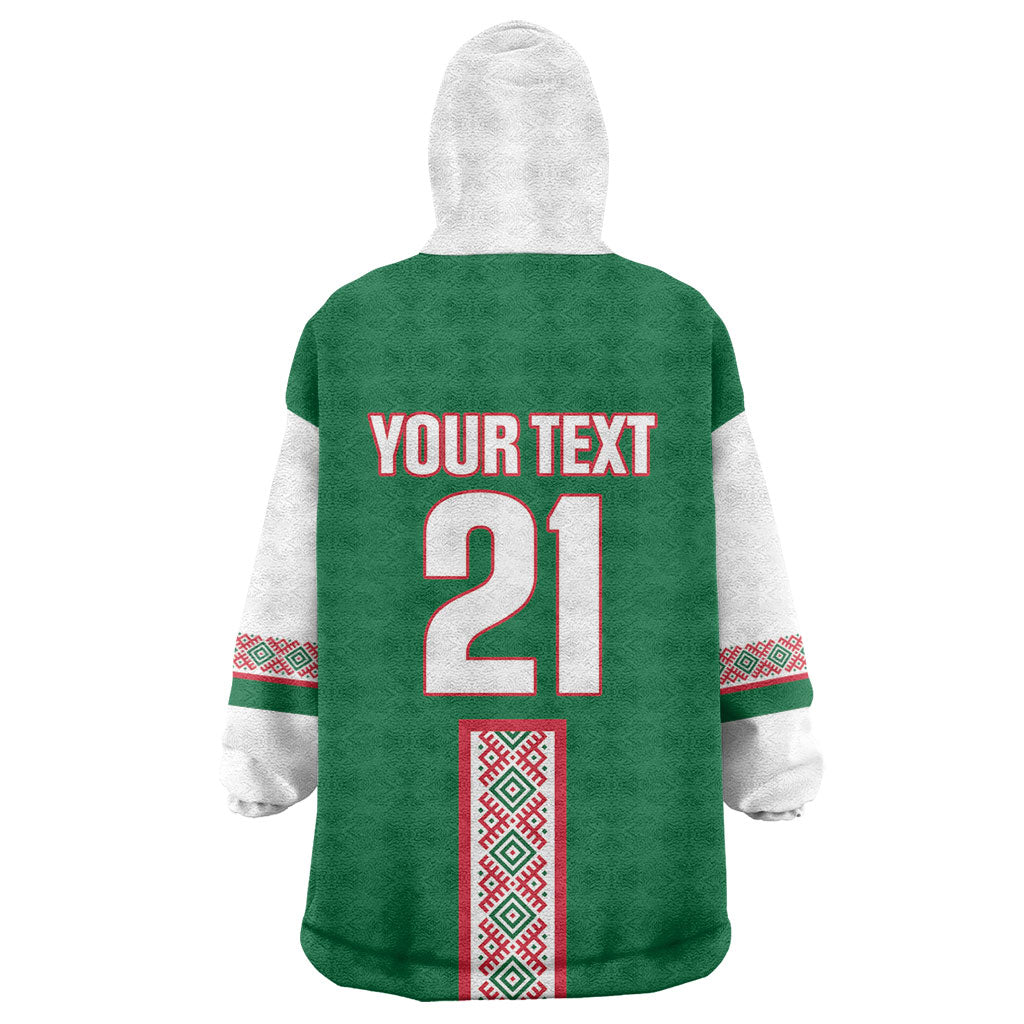 Algeria Tasqa n Umadal Custom Wearable Blanket Hoodie Amazigh Desert Pattern Edition