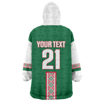 Algeria Tasqa n Umadal Custom Wearable Blanket Hoodie Amazigh Desert Pattern Edition