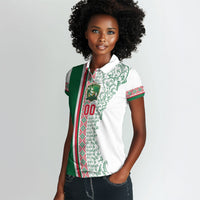 Algeria Tasqa n Umadal Custom Women Polo Shirt Amazigh Desert Pattern Edition