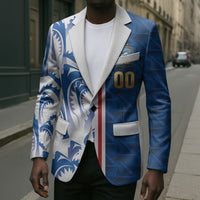 Cabo Verde Kopa di Mundu Custom Blazer Atlantic Waves Blue Edition