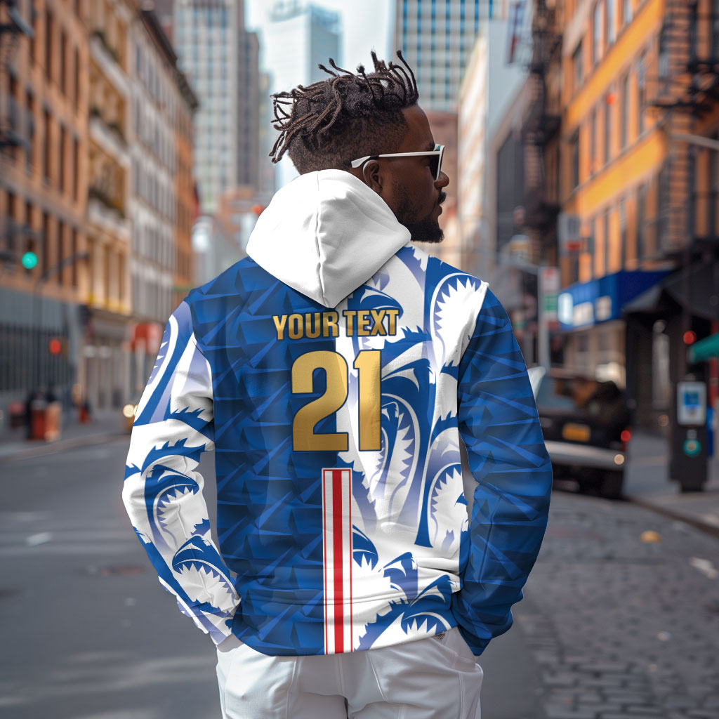 Cabo Verde Kopa di Mundu Custom Zip Hoodie Atlantic Waves Blue Edition