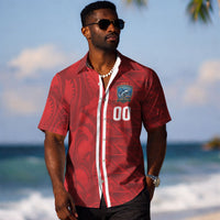 Cabo Verde Kopa di Mundu Custom Hawaiian Shirt Atlantic Waves Red Edition LT9