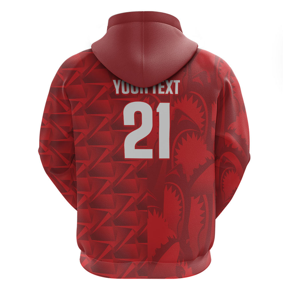 Cabo Verde Kopa di Mundu Custom Hoodie Atlantic Waves Red Edition