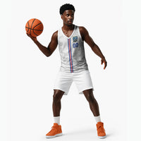 Cabo Verde Kopa di Mundu Custom Basketball Jersey Atlantic Waves White Edition