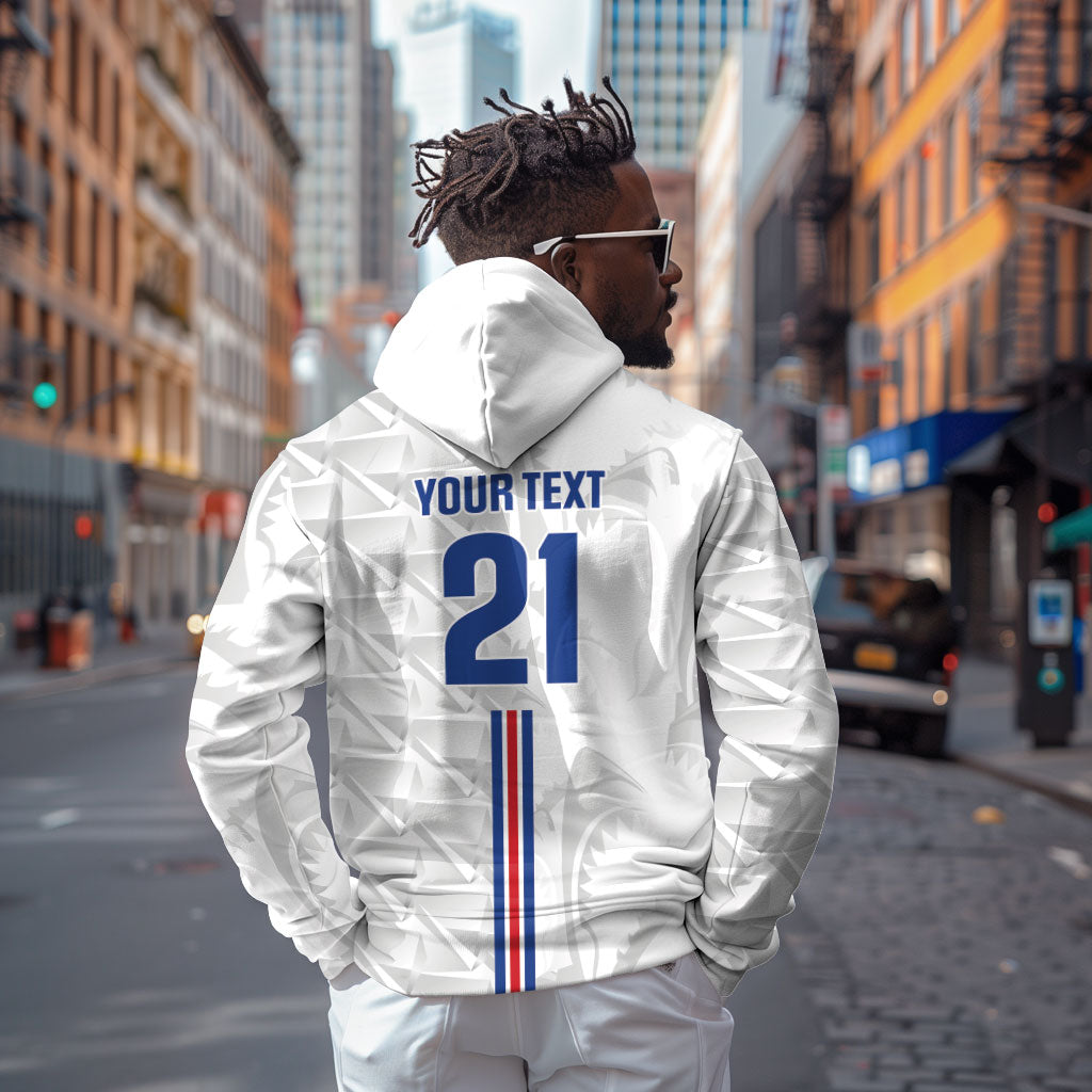 Cabo Verde Kopa di Mundu Custom Zip Hoodie Atlantic Waves White Edition