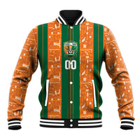 Cote d'Ivoire N'glo Wa Klo Custom Baseball Jacket Baoule Textile Edition