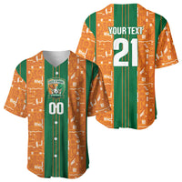 Cote d'Ivoire N'glo Wa Klo Custom Baseball Jersey Baoule Textile Edition