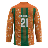 Cote d'Ivoire N'glo Wa Klo Custom Hockey Jersey Baoule Textile Edition