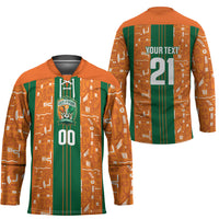 Cote d'Ivoire N'glo Wa Klo Custom Hockey Jersey Baoule Textile Edition