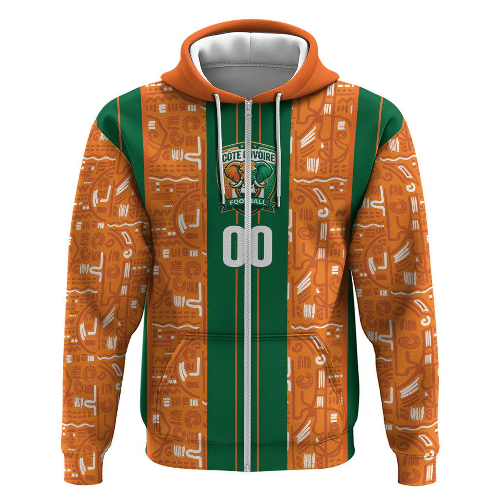 Cote d'Ivoire N'glo Wa Klo Custom Hoodie Baoule Textile Edition