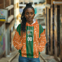 Cote d'Ivoire N'glo Wa Klo Custom Hoodie Baoule Textile Edition