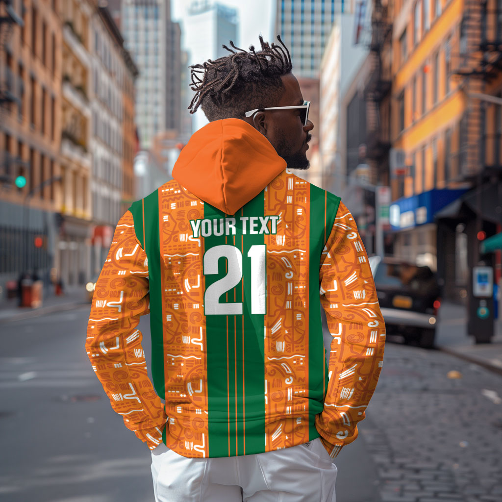 Cote d'Ivoire N'glo Wa Klo Custom Hoodie Baoule Textile Edition
