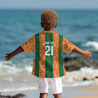 Cote d'Ivoire N'glo Wa Klo Custom Kid Hawaiian Shirt Baoule Textile Edition