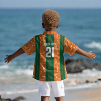 Cote d'Ivoire N'glo Wa Klo Custom Kid Hawaiian Shirt Baoule Textile Edition LT9
