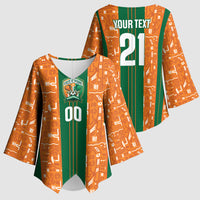 Cote d'Ivoire N'glo Wa Klo Custom Kimono Sleeve Blouse Baoule Textile Edition