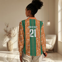 Cote d'Ivoire N'glo Wa Klo Custom Women Casual Shirt Baoule Textile Edition