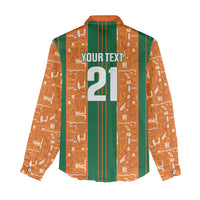 Cote d'Ivoire N'glo Wa Klo Custom Women Casual Shirt Baoule Textile Edition