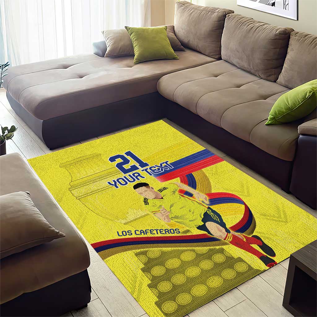 Colombia Champion Football Custom Area Rug Proud To Be Los Cafeteros LT9 - Wonder Print Shop
