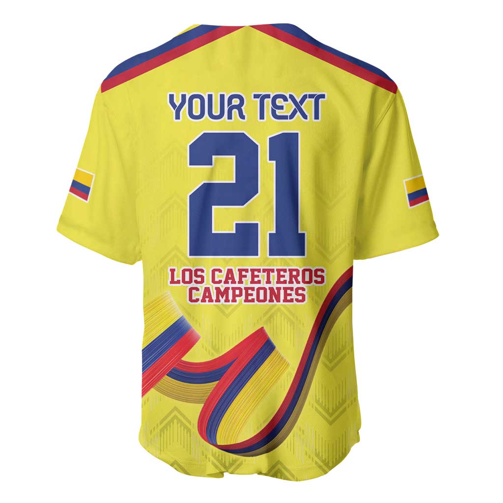 Colombia Champion Football Custom Baseball Jersey Proud To Be Los Cafeteros LT9 - Wonder Print Shop