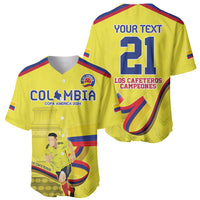 Colombia Champion Football Custom Baseball Jersey Proud To Be Los Cafeteros LT9 - Wonder Print Shop