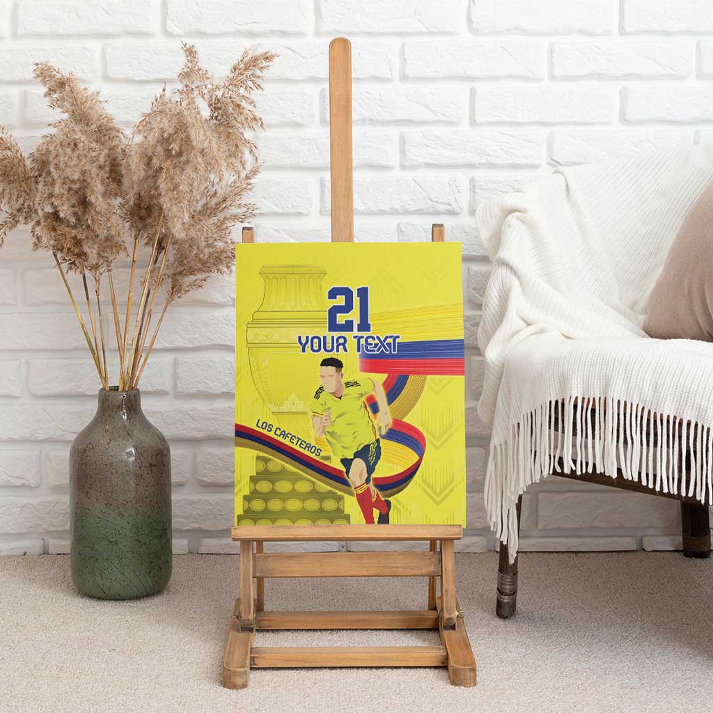 Colombia Champion Football Custom Canvas Wall Art Proud To Be Los Cafeteros LT9 - Wonder Print Shop