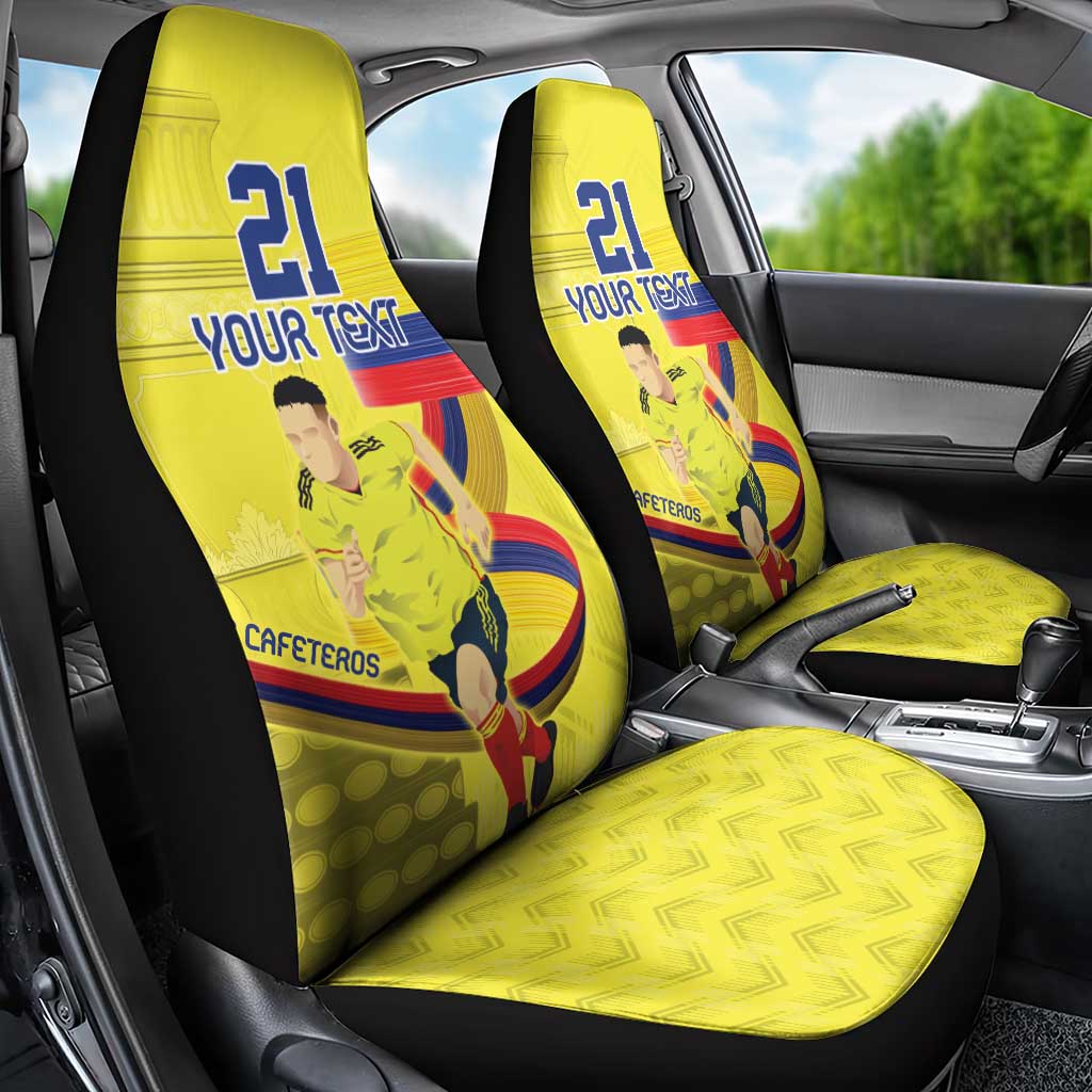 Colombia Champion Football Custom Car Seat Cover Proud To Be Los Cafeteros LT9 - Wonder Print Shop