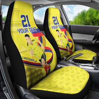 Colombia Champion Football Custom Car Seat Cover Proud To Be Los Cafeteros LT9 - Wonder Print Shop