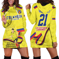 Colombia Champion Football Custom Hoodie Dress Proud To Be Los Cafeteros - Wonder Print Shop