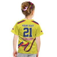 Colombia Champion Football Custom Kid T Shirt Proud To Be Los Cafeteros - Wonder Print Shop