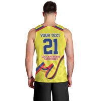Colombia Champion Football Custom Men Tank Top Proud To Be Los Cafeteros - Wonder Print Shop