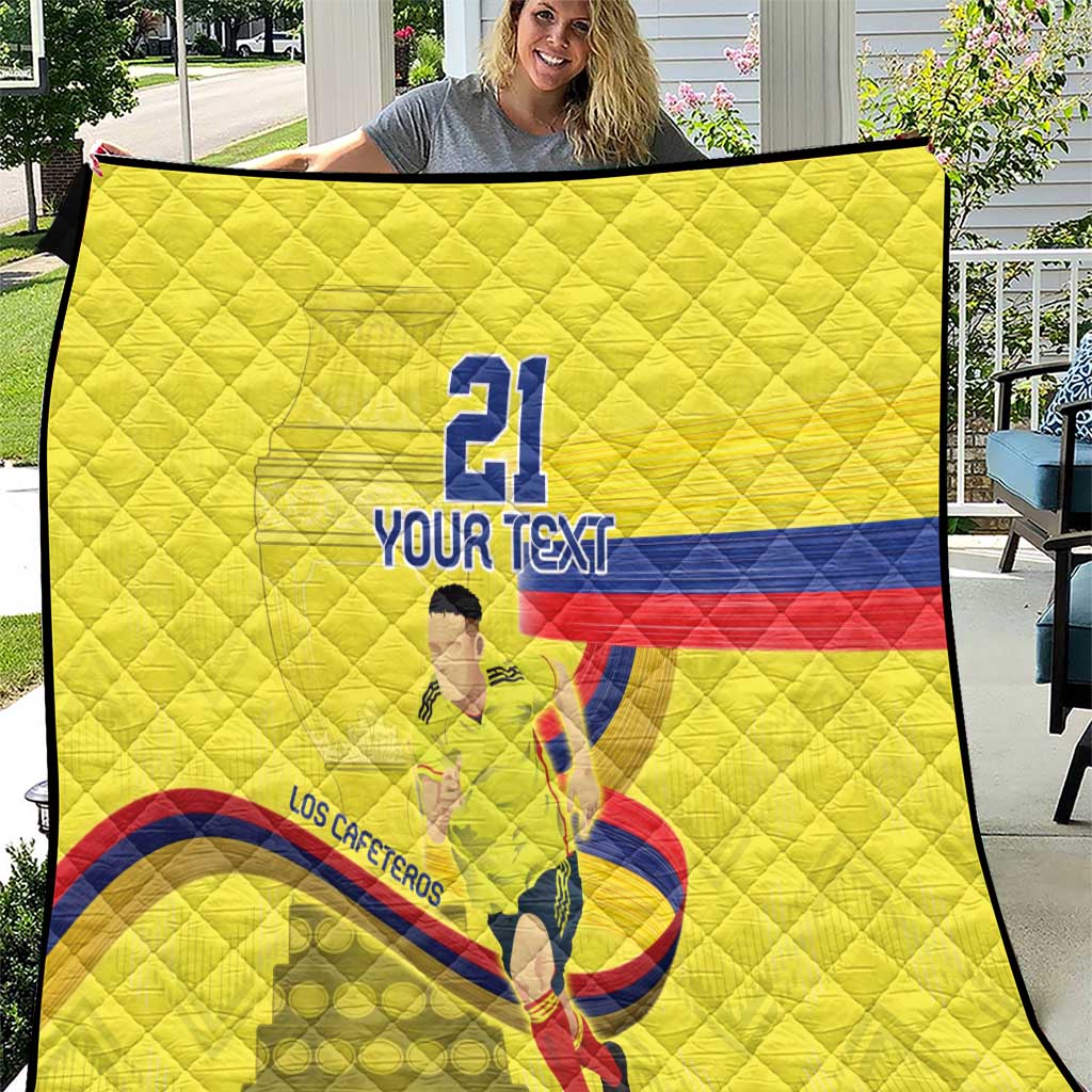 Colombia Champion Football Custom Quilt Proud To Be Los Cafeteros - Wonder Print Shop