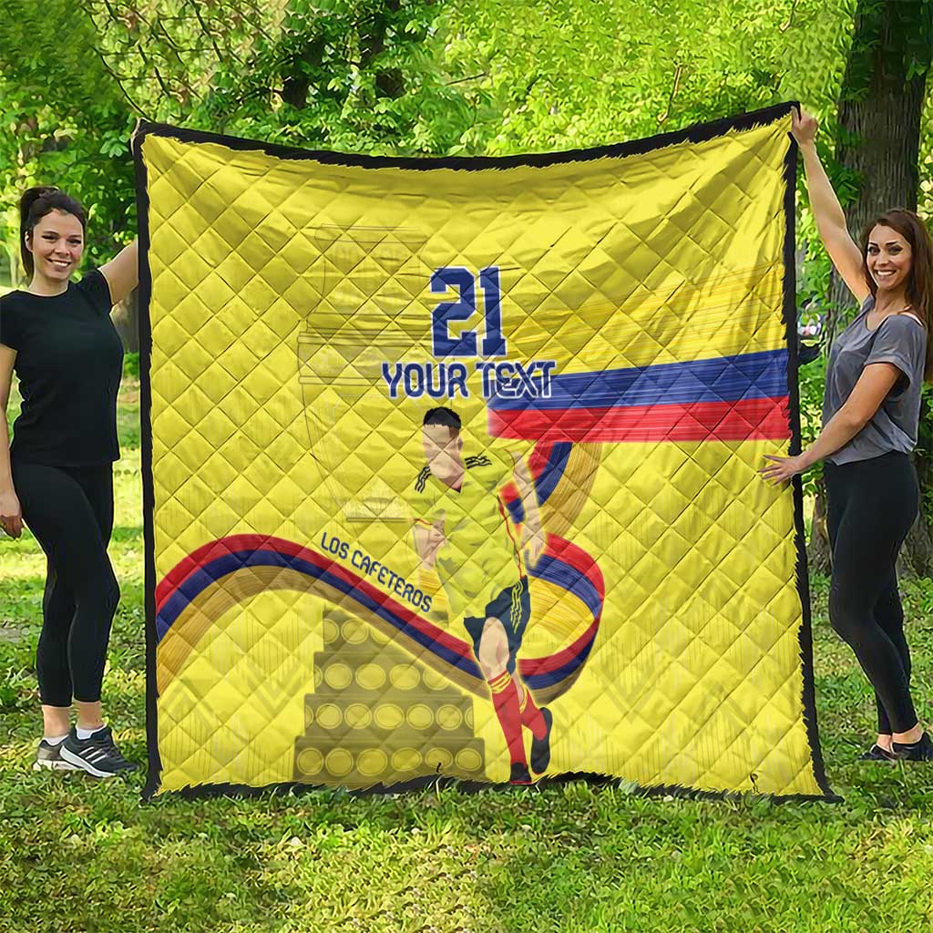 Colombia Champion Football Custom Quilt Proud To Be Los Cafeteros - Wonder Print Shop
