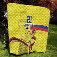 Colombia Champion Football Custom Quilt Proud To Be Los Cafeteros - Wonder Print Shop