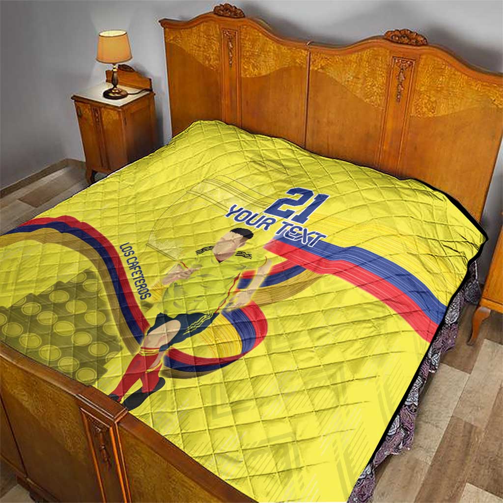 Colombia Champion Football Custom Quilt Proud To Be Los Cafeteros - Wonder Print Shop