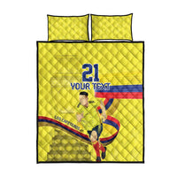 Colombia Champion Football Custom Quilt Bed Set Proud To Be Los Cafeteros - Wonder Print Shop
