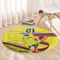Colombia Champion Football Custom Round Carpet Proud To Be Los Cafeteros