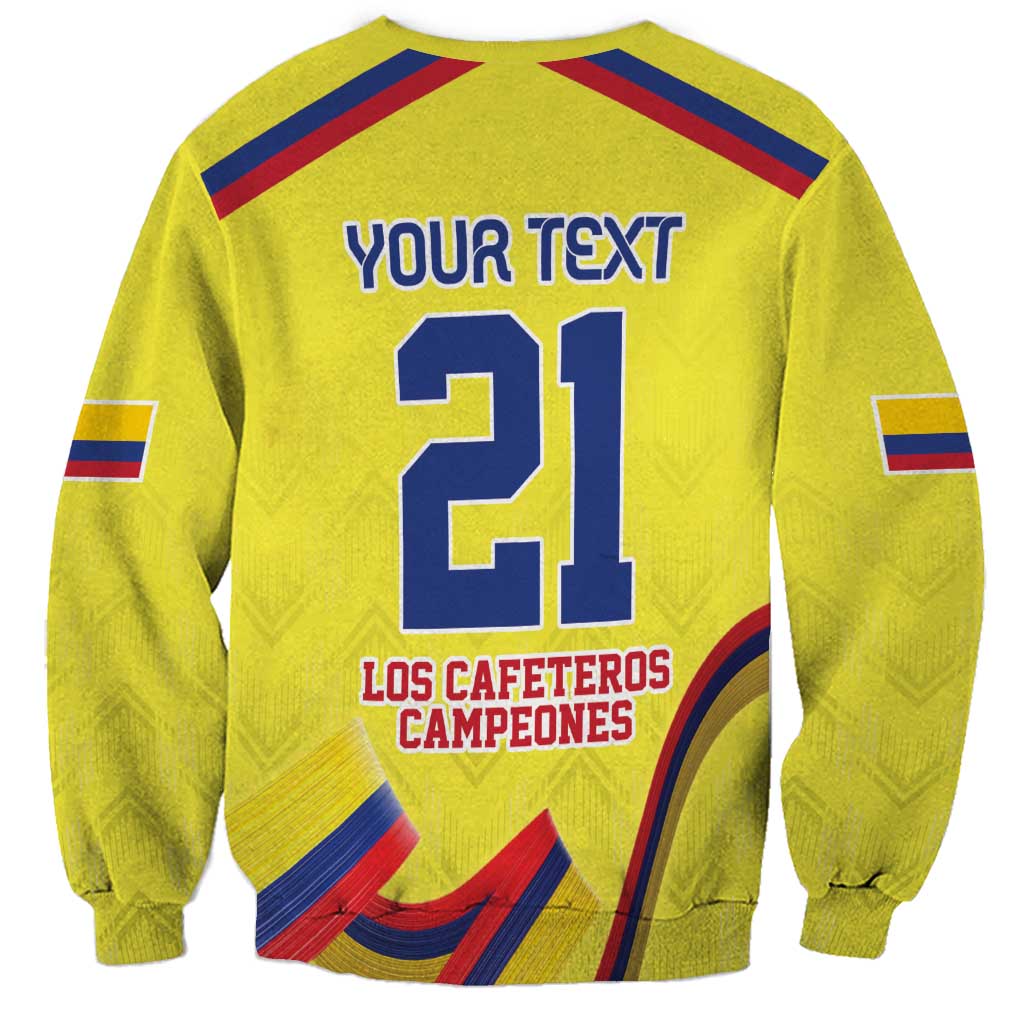 Colombia Champion Football Custom Sweatshirt Proud To Be Los Cafeteros - Wonder Print Shop