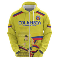 Colombia Champion Football Custom Zip Hoodie Proud To Be Los Cafeteros - Wonder Print Shop