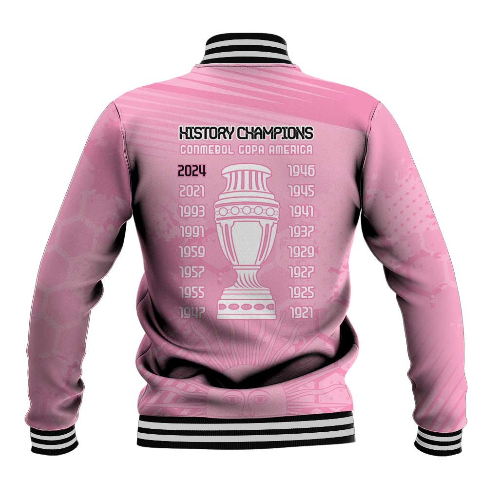 Argentina Football Baseball Jacket Campeones De la Historia - Pink Style LT9 - Wonder Print Shop