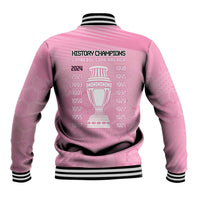 Argentina Football Baseball Jacket Campeones De la Historia - Pink Style LT9 - Wonder Print Shop