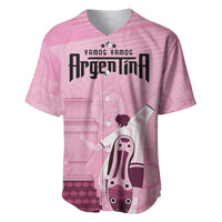Argentina Football Baseball Jersey Campeones De la Historia - Pink Style LT9 - Wonder Print Shop