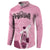 Argentina Football Button Sweatshirt Campeones De la Historia - Pink Style LT9 - Wonder Print Shop