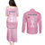Argentina Football Couples Matching Puletasi and Long Sleeve Button Shirt Campeones De la Historia - Pink Style LT9 - Wonder Print Shop