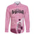 Argentina Football Family Matching Long Sleeve Bodycon Dress and Hawaiian Shirt Campeones De la Historia - Pink Style LT9 - Wonder Print Shop