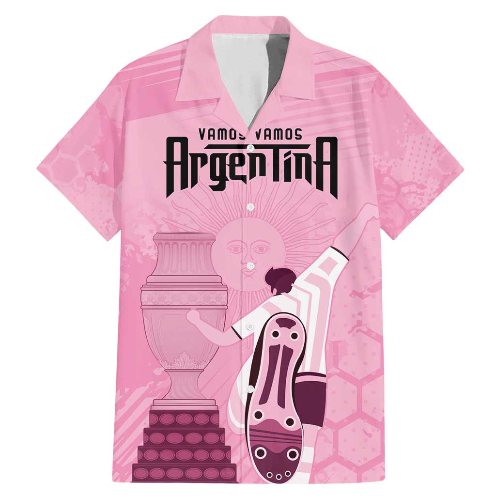 Argentina Football Family Matching Mermaid Dress and Hawaiian Shirt Campeones De la Historia - Pink Style LT9 - Wonder Print Shop